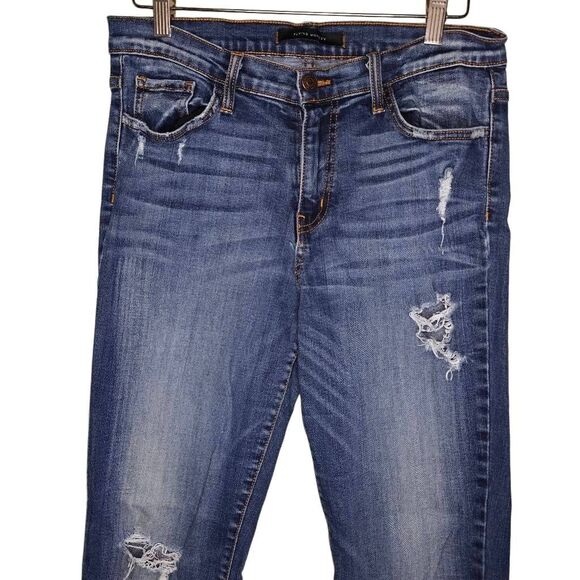 Flying Monkey Dark Wash Distressed Denim Jeans - Picture 3 of 7